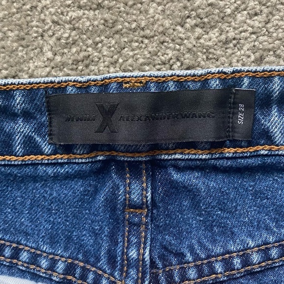 Alexander Wang x Denim Bite Two Tone Jean Shorts - Picture 6 of 8